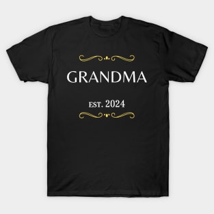 grandma to be - grandma est 2024 T-Shirt